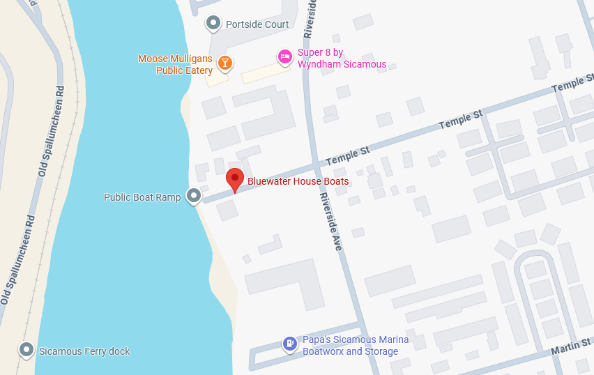 Bluewater Houseboats Map